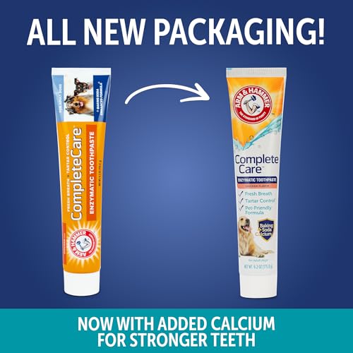 Arm & Hammer Complete Care Enzymatic Dog Toothpaste, Chicken, - Product Imagery