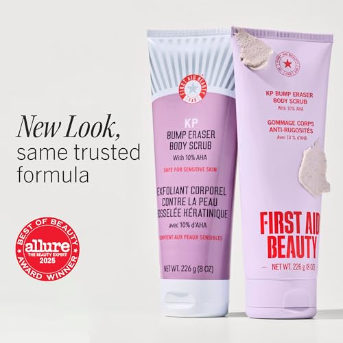 First Aid Beauty KP Bump Eraser Scrub, 10% AHA, Sensitive Skin - Product Imagery