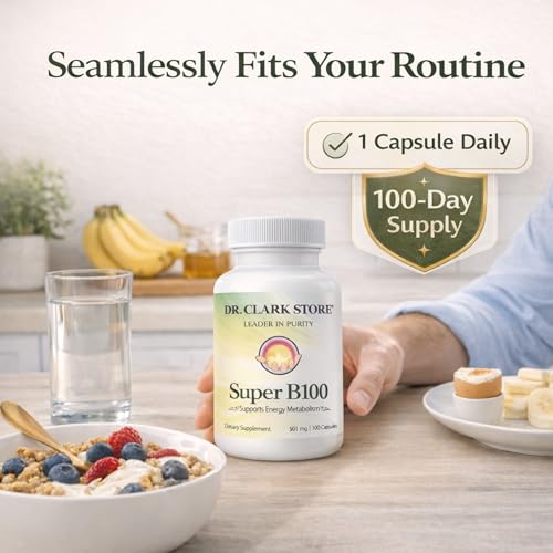 Dr Clark Store Vitamin B Complex (Super B100), 100 Gelatin - Product Imagery