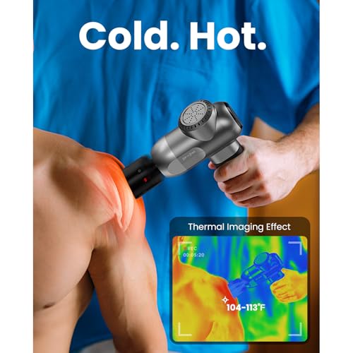 BOB AND BRAD C2 Pro Massage Gun with Heat and Cold Therapy, FSA - Product Imagery