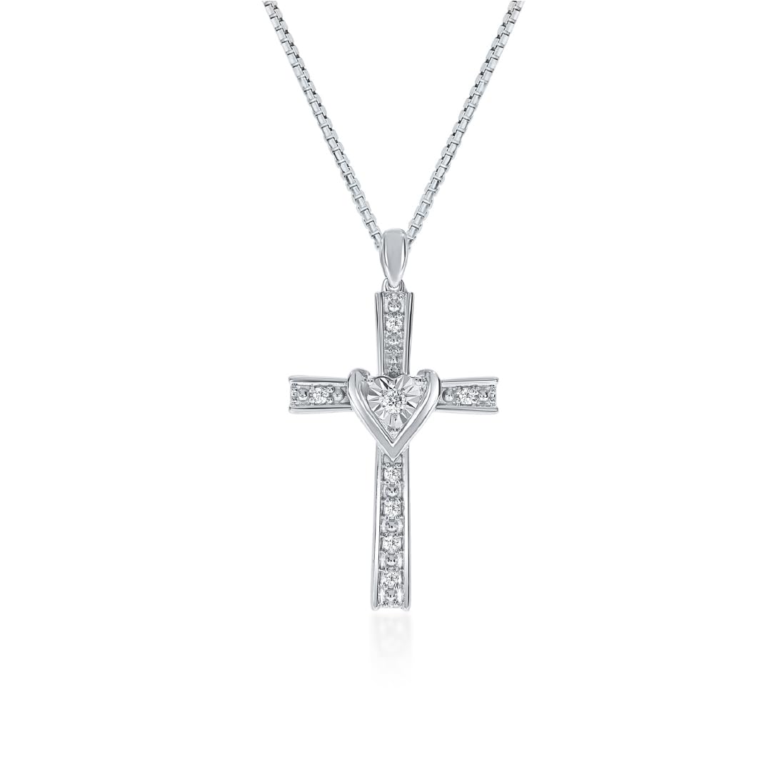 La Joya Lab Diamond Cross Necklace | 14K Gold Plated Silver | Multiple Designs – Cross My Heart