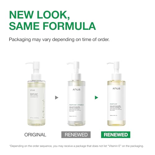 Anua Heartleaf Pore Control Cleansing Oil, Korean Skincare, 6.76 - Product Imagery