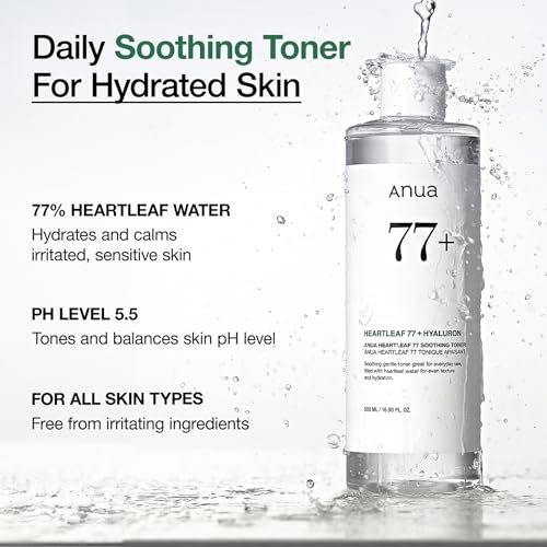 Anua Heartleaf 77 Soothing Toner, 8.45 fl.oz - Product Imagery