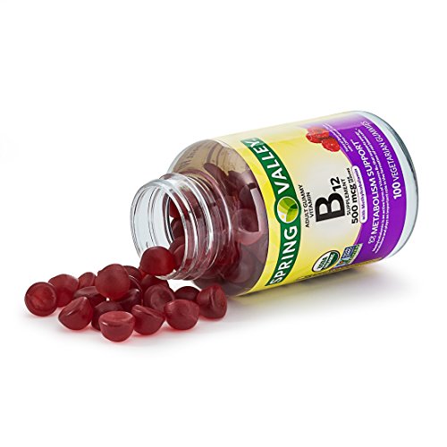 Spring Valley Adult Gummy Vitamin B12, Metabolism Support, - Product Imagery