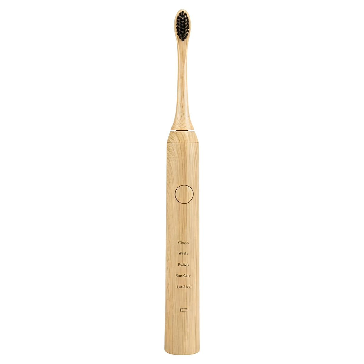Electric Toothbrush, Wood Handle, High-Frequency Sonic Suspension, Soft Bristle|Rechargeable, IPX7 Waterproof, 4 Brush H