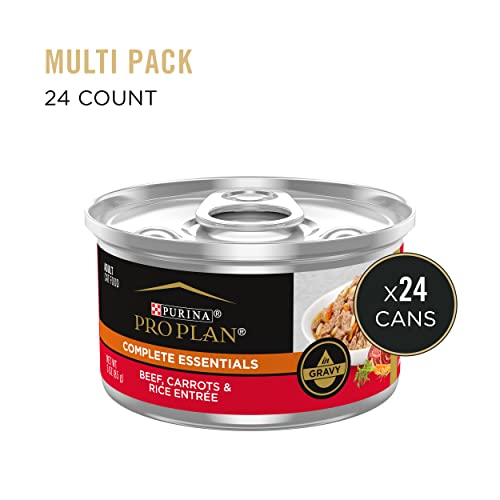 Purina Pro Plan High Protein Cat Food Wet Gravy, Beef, Carrots - Product Imagery