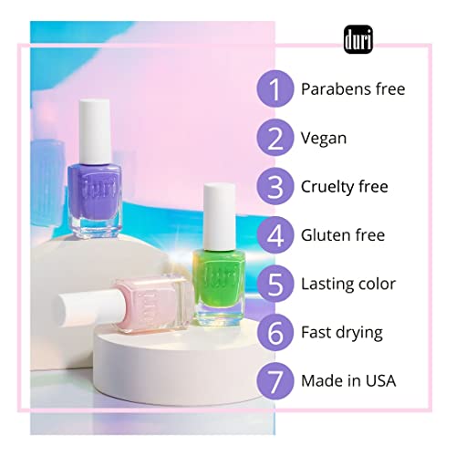 duri Nail Polis, 670 Azure Isle, Pastel Dusty Blue, Full - Product Imagery