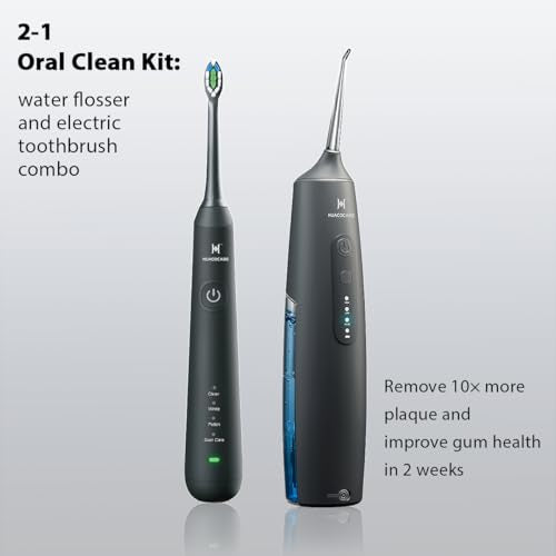 2-1 Oral Clean Kit- Water Dental flosser & Electric Toothbrush - Product Imagery