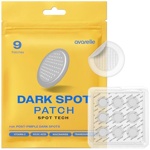 AVARELLE Microneedle Vitamin C Dark Spot Patches for Face 9 Count - Product Imagery