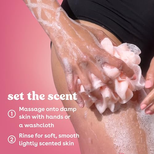 eos Cashmere Body Wash- Pink Champagne, Creamy Gel, Shea Butter, - Product Imagery