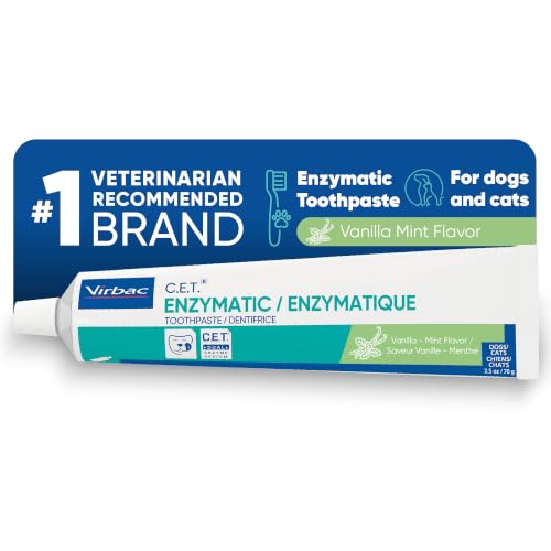 C.E.T. Enzymatic Toothpaste for Dogs and Cats, Vanilla Mint, - Product Imagery
