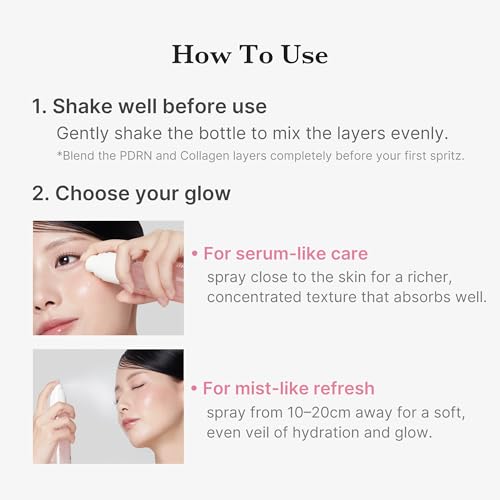medicube Jelly Mist Serum with Pink PDRN Collagen, 2.02 fl.oz - Product Imagery