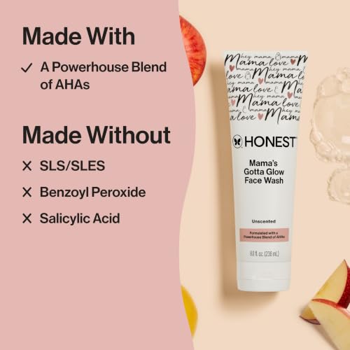 The Honest Company Mama's Gotta Glow Face and Body Wash, 8 fl oz - Product Imagery