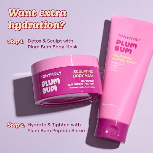 TONYMOLY Plum Bum Self-Heating Body Mask - Firming, Cellulite - Product Imagery