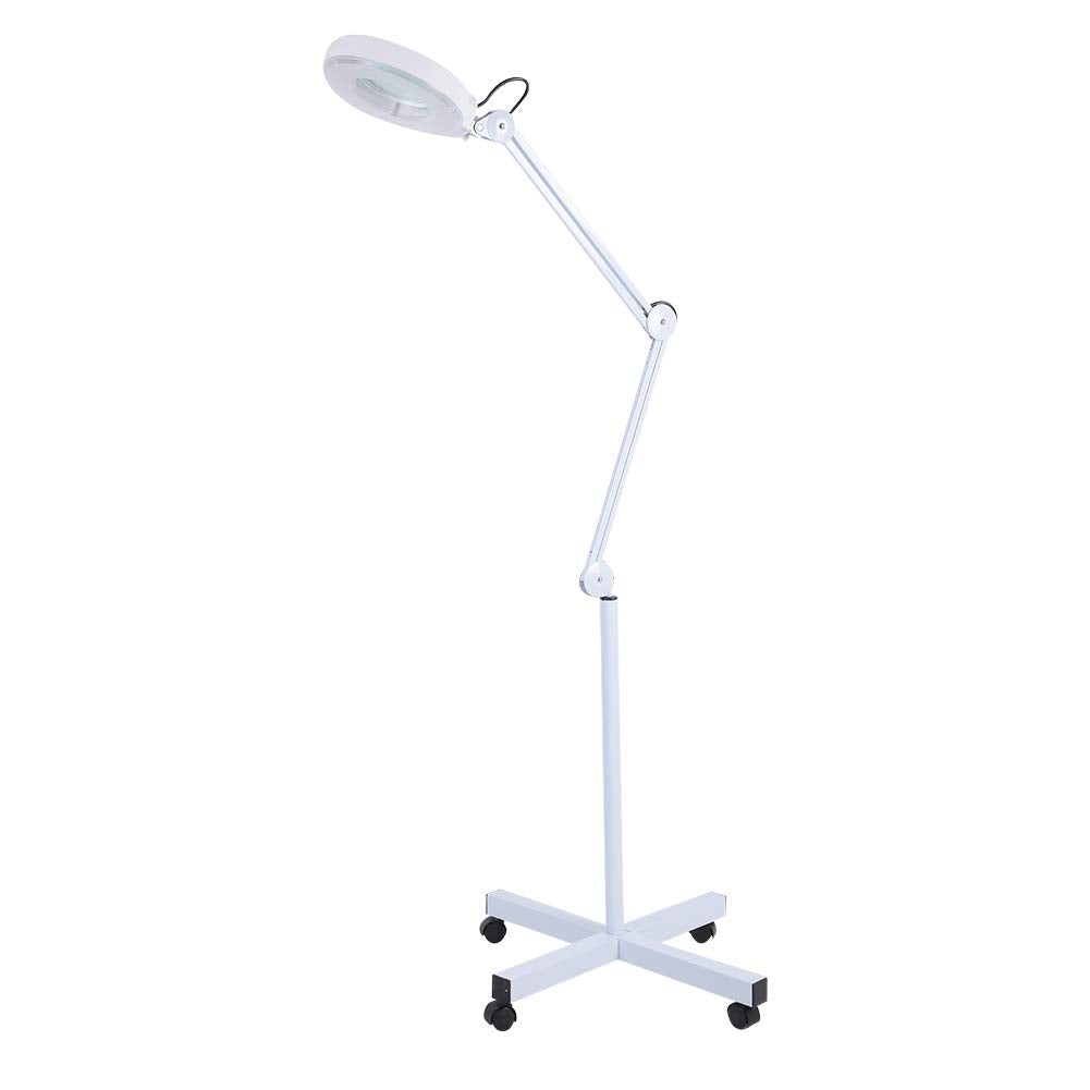 Ejoyous Magnifying Floor Lamp 5X LED Magnifier Light Rolling - Ejoyous Official Imagery - 1
