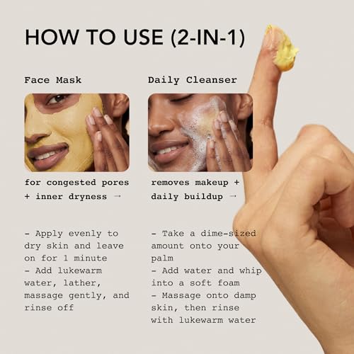 Whipped Korean Skincare Face Wash, Doubles as a Face Mask, Yuzu - Product Imagery