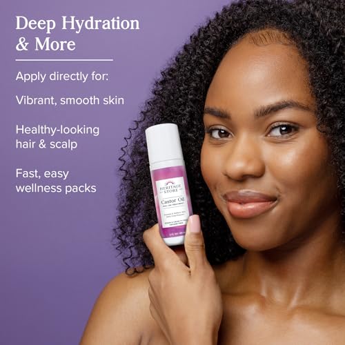 HERITAGE STORE Castor Oil Roll On, 3 fl oz - Product Imagery