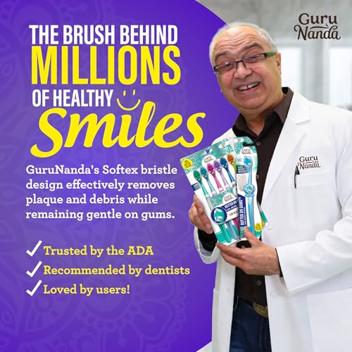 GuruNanda Butter On Gums Toothbrush, ADA Accepted Manual - Product Imagery