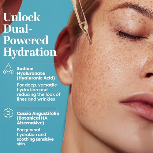TruSkin Hyaluronic Acid Serum for Face for Hydrated, Plumper - Product Imagery