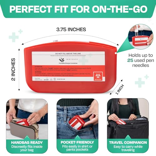 PocketSharps - Pocket-Size Travel Sharps Container for Pen - Product Imagery