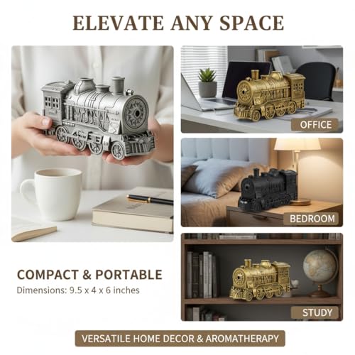 Vintage Steam Train Essential Oil Diffuser 300ml Aroma - Product Imagery