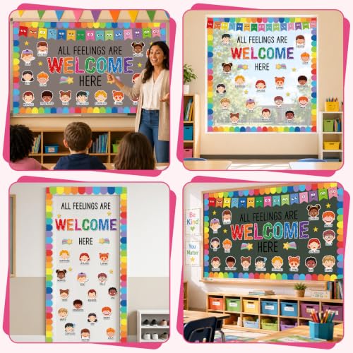 Feeling Emotion Bulletin Board Mental Health Back to School - Product Imagery