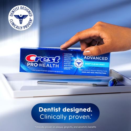 Crest Pro-Health Advanced Deep Clean Mint Toothpaste, 2 Count - Product Imagery