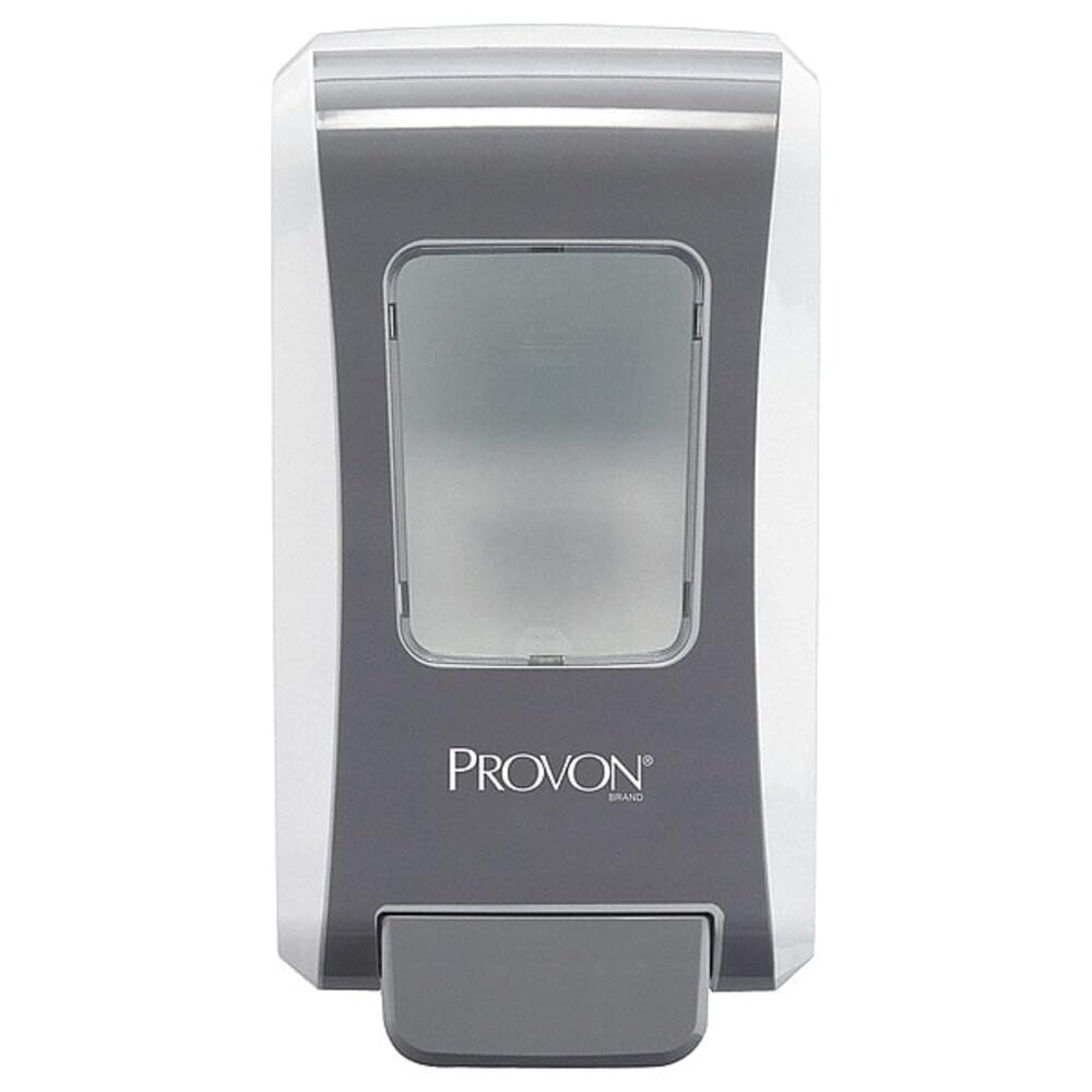 Provon FMX-20 Push-Style Dispenser, White/Gray, for 2000 mL - Product Imagery