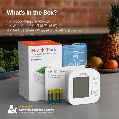 iHealth Track Smart Upper Arm Blood Pressure Monitor with - Product Imagery