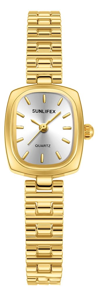 FANMIS Gold Watch for Women Dainty Vintage Square Jewelry Bracelet Watches – Gold