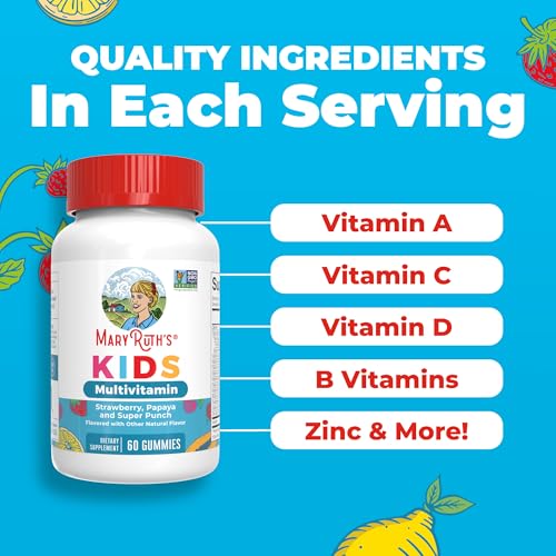 MARYRUTH'S Kids Multivitamin Gummies, Sugar Free, 2 Month - Product Imagery