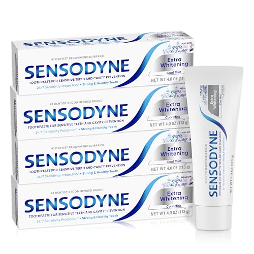 Sensodyne Extra Whitening Cool Mint Toothpaste - 4 Ounces, Pack - Product Imagery