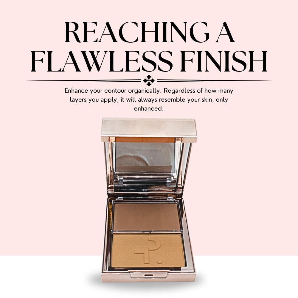 PATRICK TA Major Sculpt Crème Contour & Powder Bronzer Duo She's Statuesque – back view and specifications