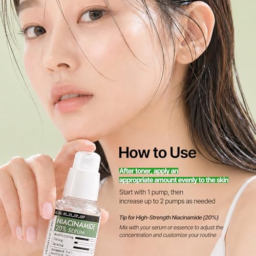 DERMA FACTORY Niacinamide 20% Face Serum for Oily Skin, Pore Care - Product Imagery