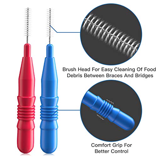 RAZOKO Interdental Brush, Flossing Head,Easy Use Tooth Cleaning - Product Imagery