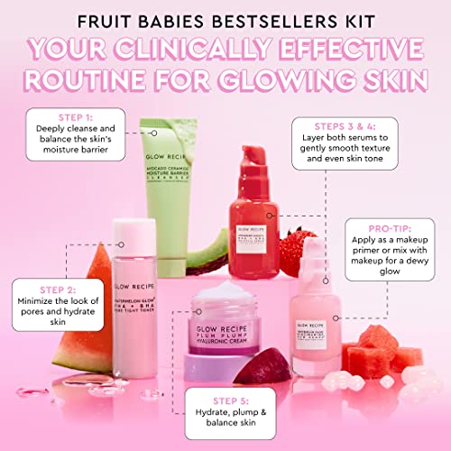 Glow Recipe - Fruit Babies Bestsellers Kit - Mini Travel Size - Product Imagery