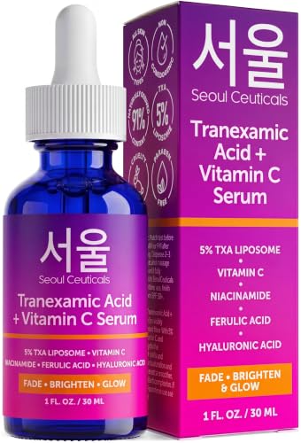 SeoulCeuticals Korean Tranexamic Acid Vitamin C Serum TXA Dark Spot Remover – Tranexamic Acid TXA