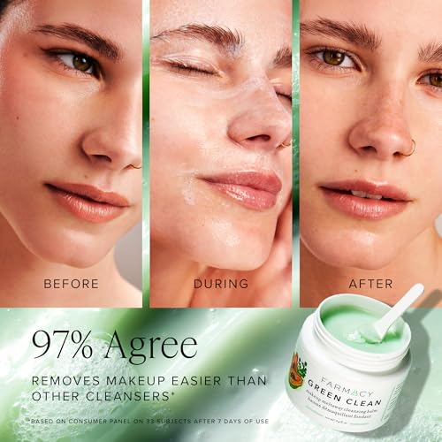 Farmacy Makeup Remover Cleansing Balm - Green Clean Waterproof - Product Imagery