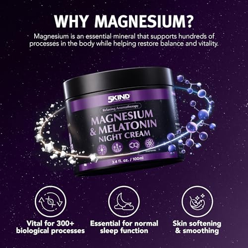 5Kind Melatonin & Magnesium Sleep Cream 3.4 floz Magnesium - Product Imagery