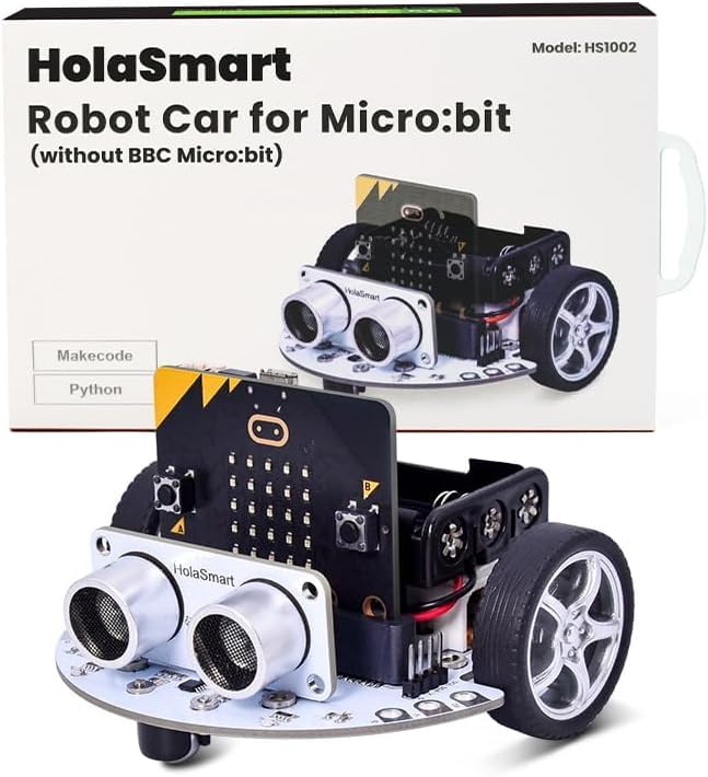 HOLASMART microbit DIY Mini Coding Robot Car Kit