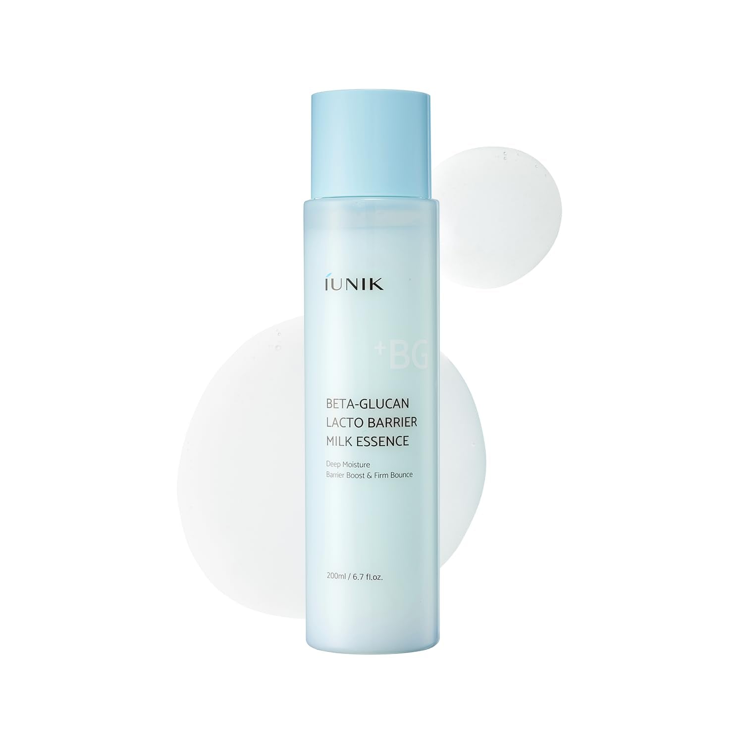 IUNIK Beta-Glucan Barrier Milky Toner Essence - Deep Hydration - Product Imagery