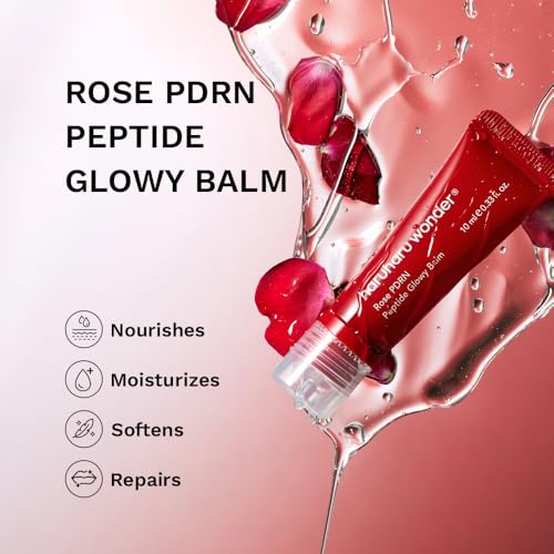 HARUHARU wonder Rose PDRN Peptide Glowy Balm, 0.33 fl.oz, Glossy - Product Imagery