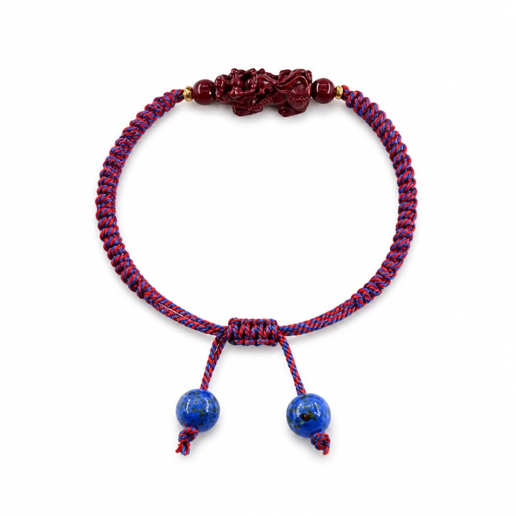Ariovtfel Handmade Tibetan Red String Cinnabar Bracelet Wealth Sycee,Certificate – product photo (Link)