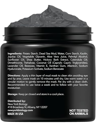 New York Biology Dead Sea Mud Mask for Face & Body - 8.8 oz - Product Imagery