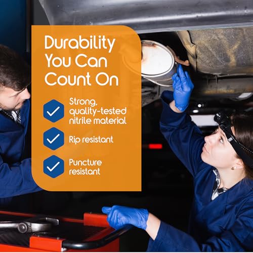 Inspire Cobalt Blue Nitrile Disposable Gloves | 4.5 Nitrile - Product Imagery