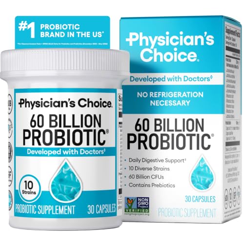 Physician's CHOICE Probiotics 60 Billion CFU - 10 Strains + - Product Imagery