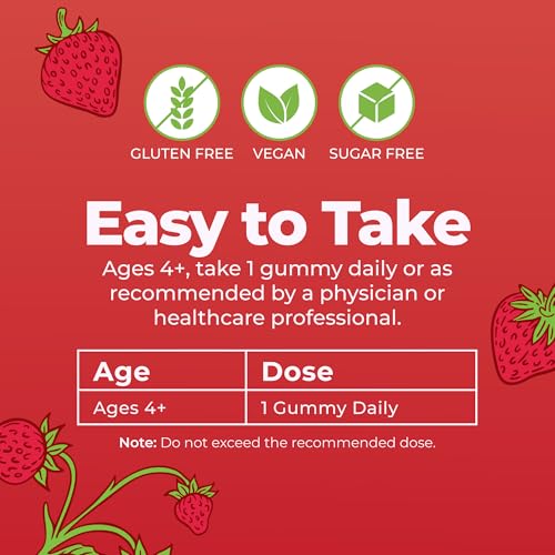 MARYRUTH'S Organic Vitamin D3 + B12 Gummies for Ages 4+, 60 - Product Imagery