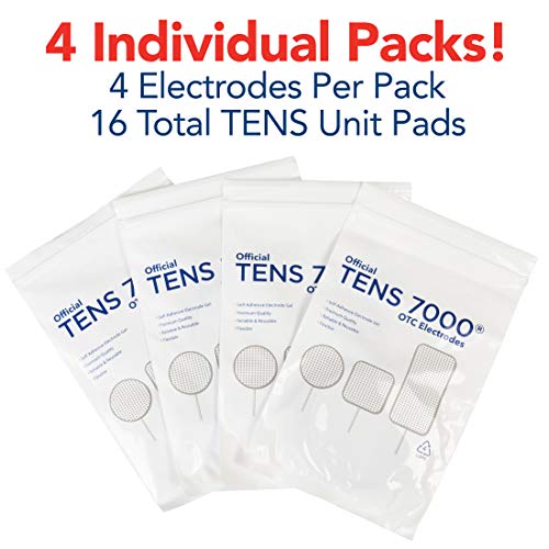 TENS 7000 Official TENS Unit Pads, 2x4, 16 Pack - Premium - Product Imagery