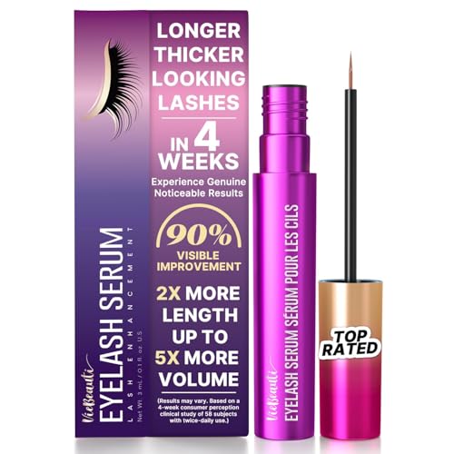 VieBeauti EyeLash Growth Serum for Longer Fuller Thicker Looking Lashes 3mL – Multicolor