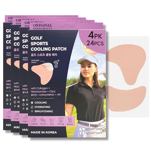 ORIGINAL DERMA BEAUTY 12Pairs (24patchs) Sun Patch, Under Eye UV Protection for Golf, Hiking, Driving, Outdoor Sports | 